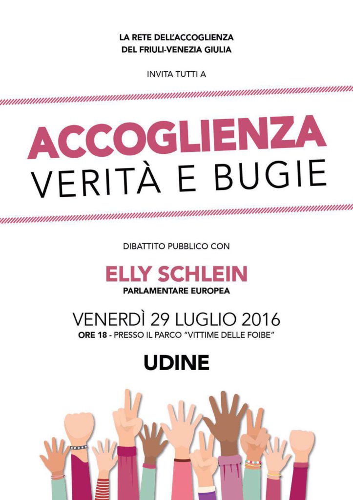 Accoglienza Elly Schlein, Udine
