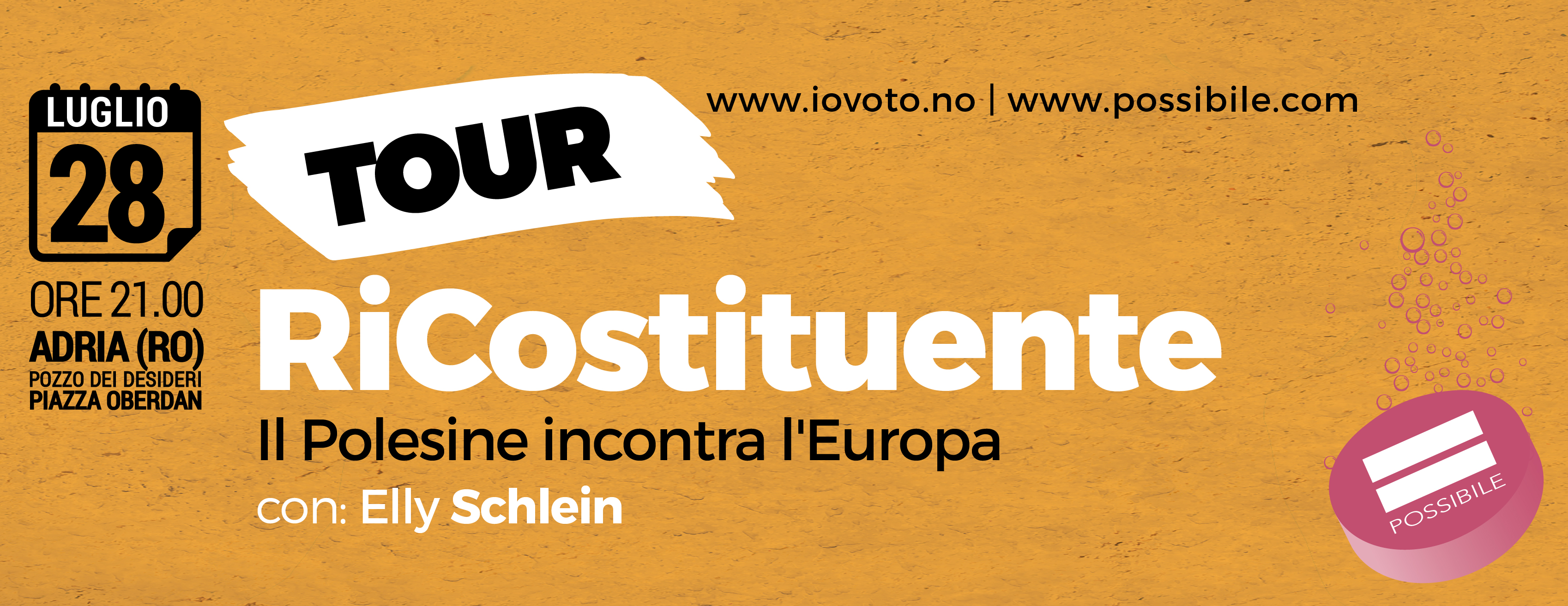 Tour RiCostituente : Il Polesine incontra l'Europa, con Elly  Schlein