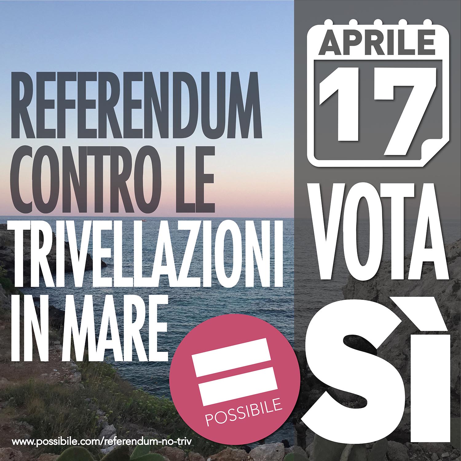 Referendum contro le trivellazioni in mare: Io voto Sì