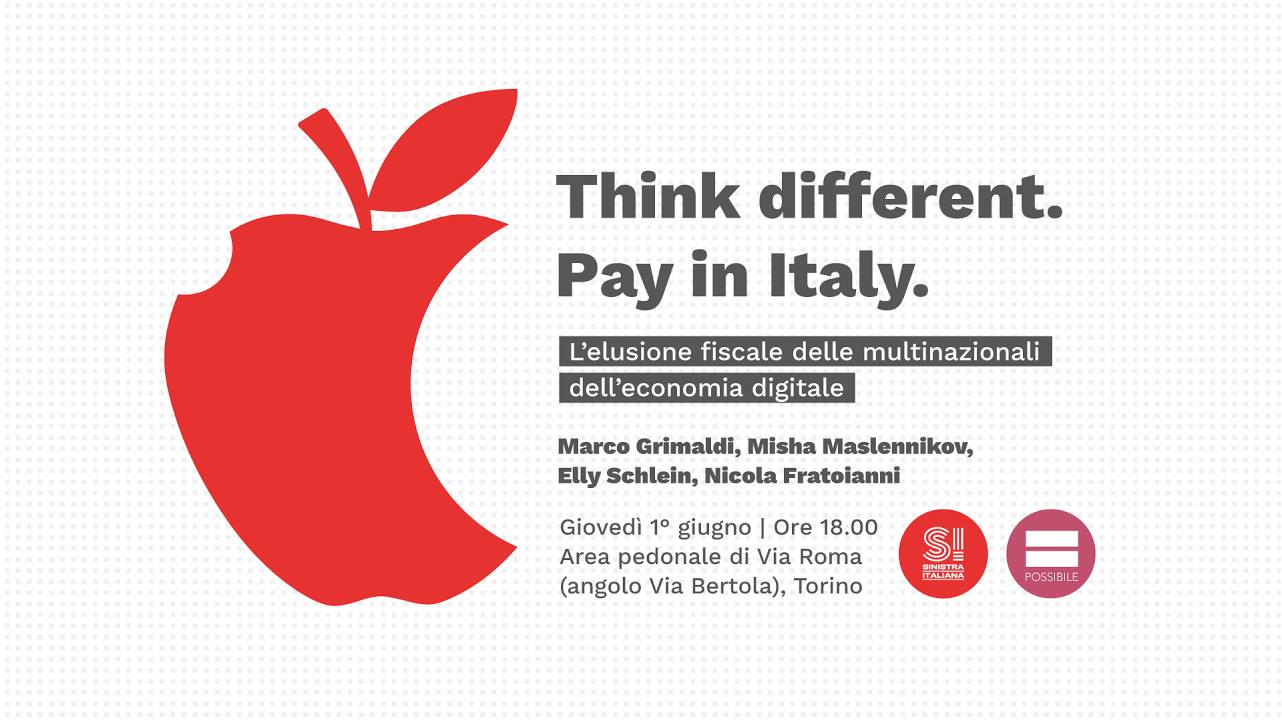 Think different. Pay in Italy. L'eleusione fiscale delle multinazionali dell'economia digitale