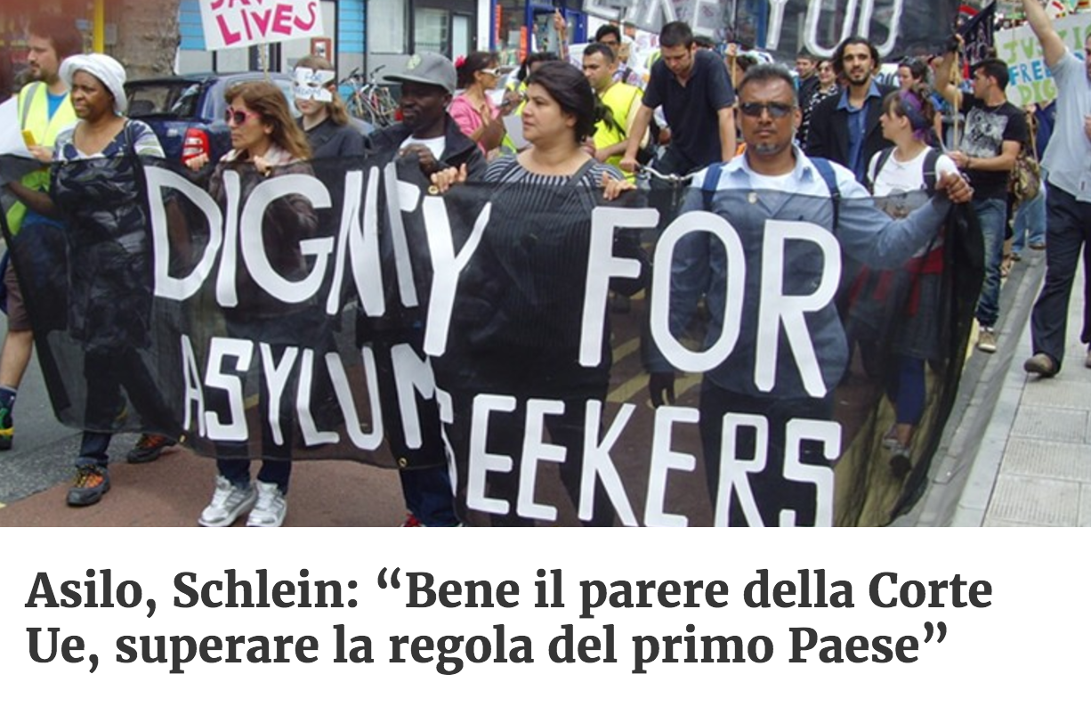 Asilo, Schlein “Bene il parere della corte UE, superare la regola del primo paese”