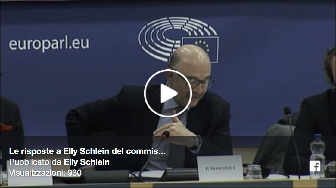 Le risposte del commissario Pier Moscovici alla commissione TAX3