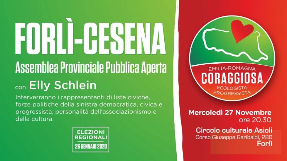 Emilia-Romagna Coraggiosa, Assemblea Provinciale di Forlì-Cesena