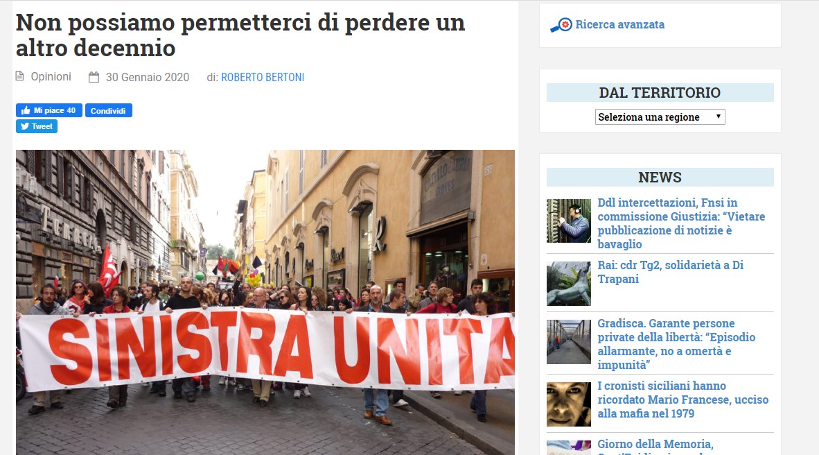 Articolo 21 – Non possiamo permetterci di perdere un altro decennio