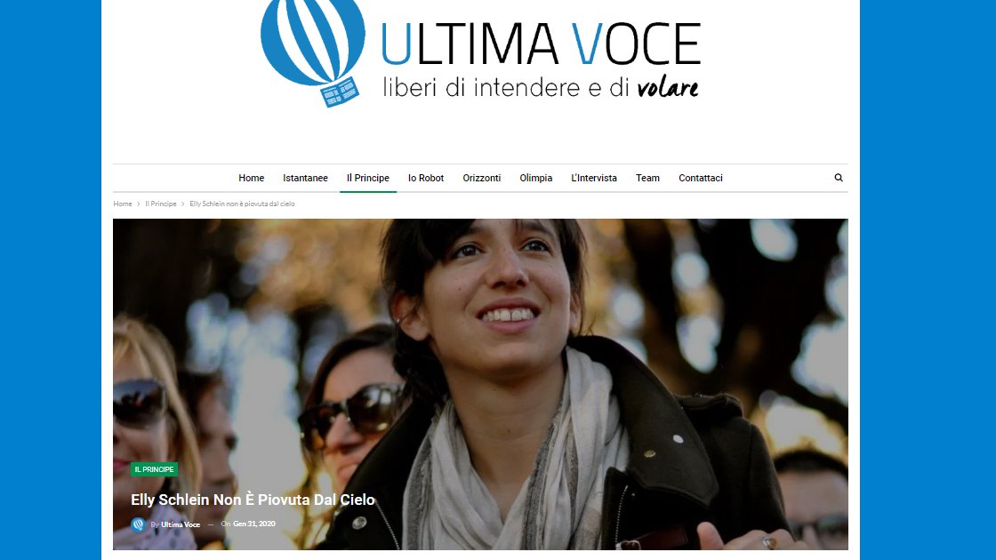 Ultima voce – Elly Schlein non è piovuta dal cielo