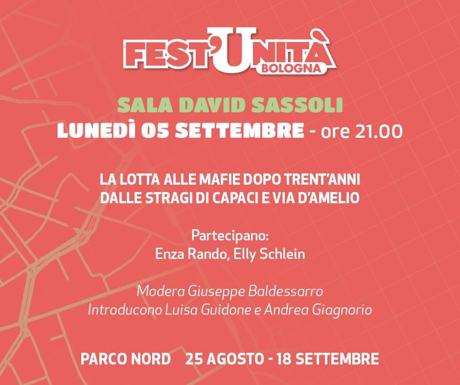 Elly Schlein alla Festa de L'Unità di Bologna