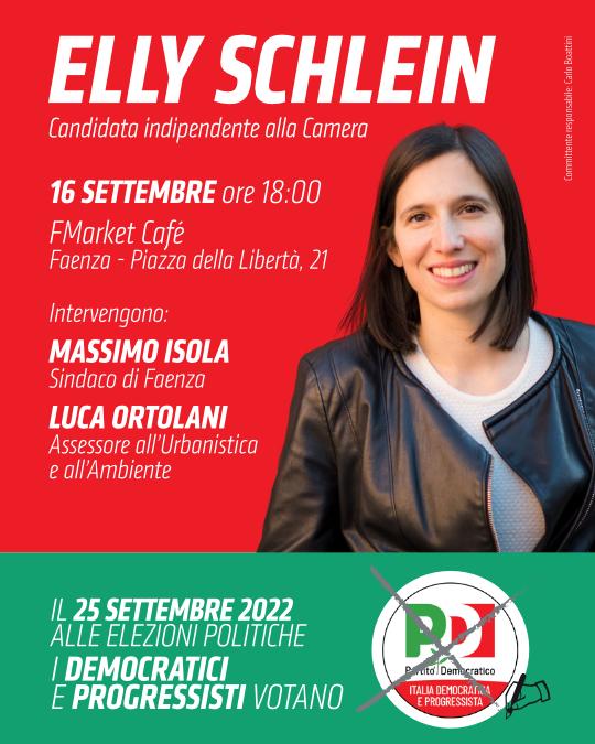 Elly Schlein a Faenza