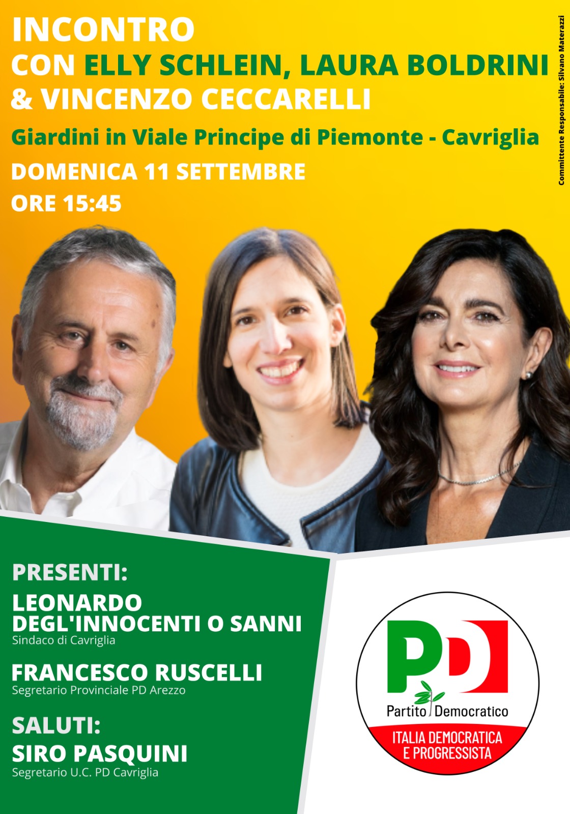 Elly Schlein a Cavriglia con Laura Boldrini