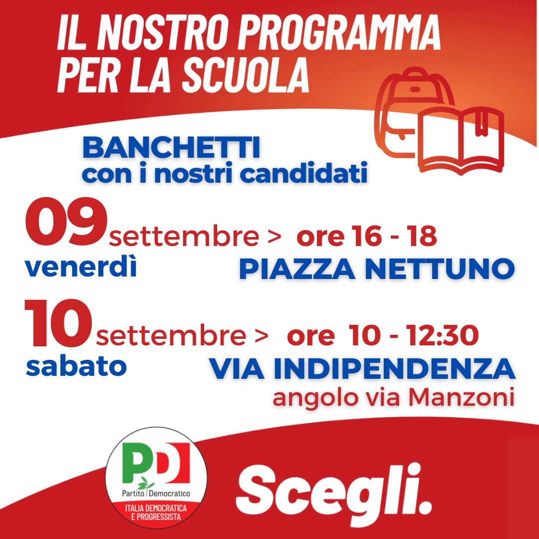 Banchetto per la scuola