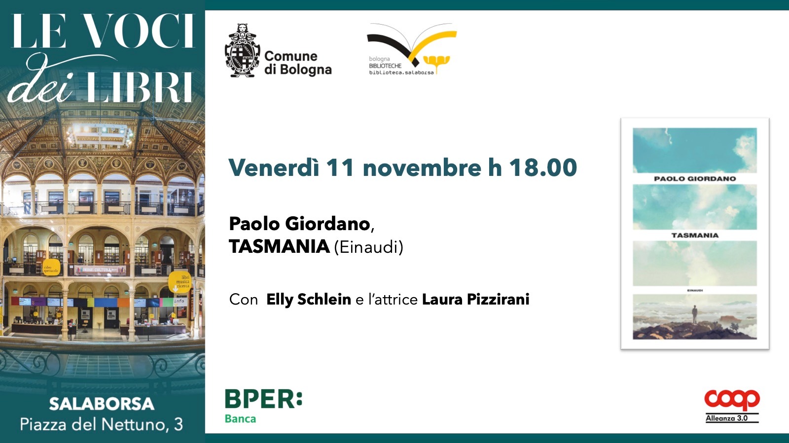 Presentazione del libro "Tasmania" di Paolo Giordano