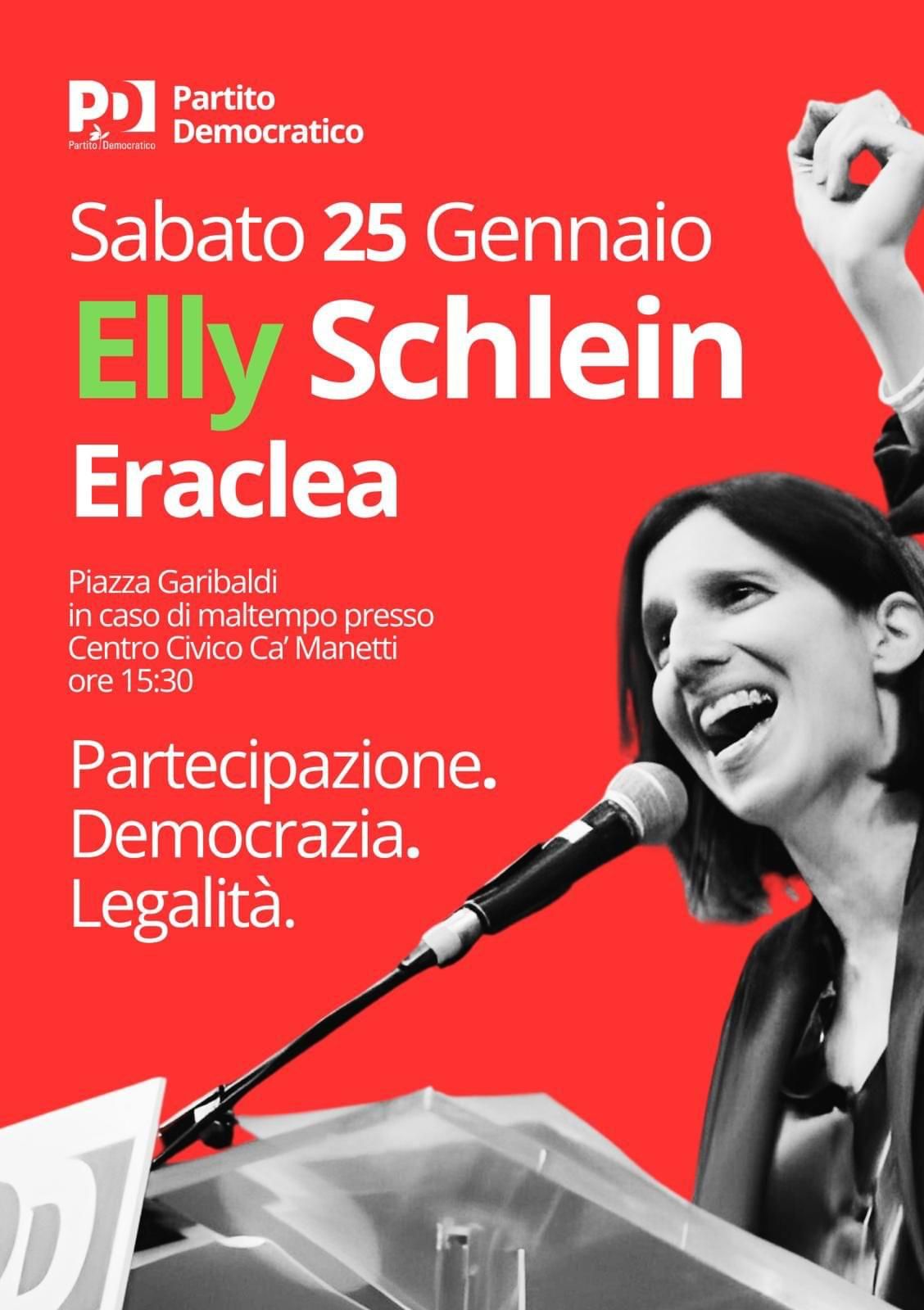 Elly Schlein a Eraclea