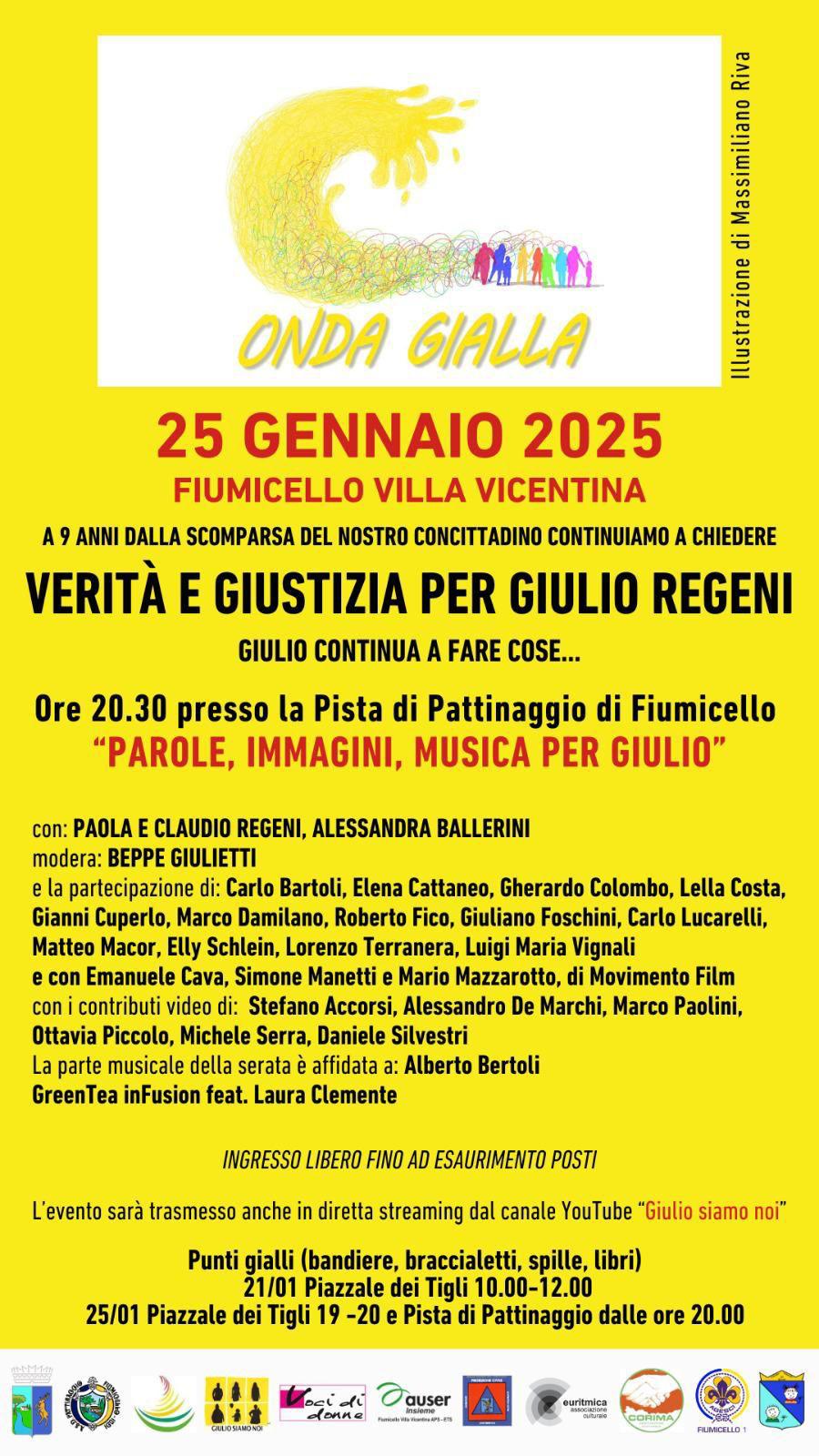 Elly Schlein a Fiumicello Villa Vicentina per chiedere ancora verità e giustizia per Giulio Regeni