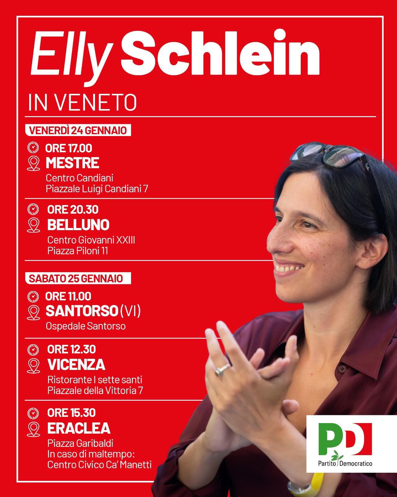 Elly Schlein a Vicenza