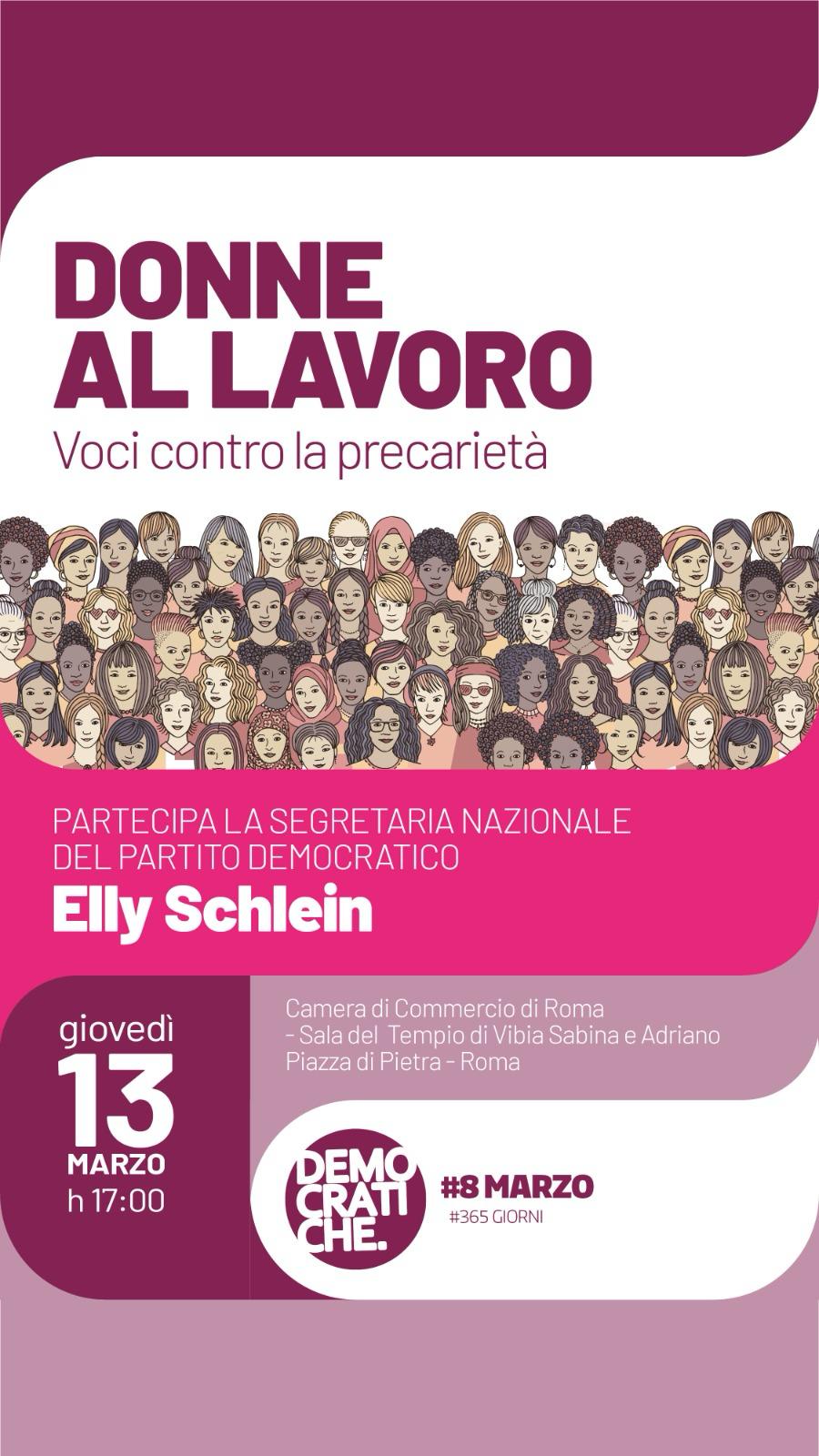 Elly Schlein - DONNE AL LAVORO voci contro la precarietà