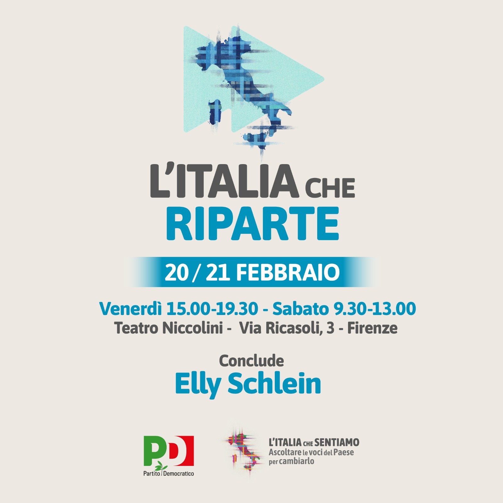 Elly Schlein a Firenze