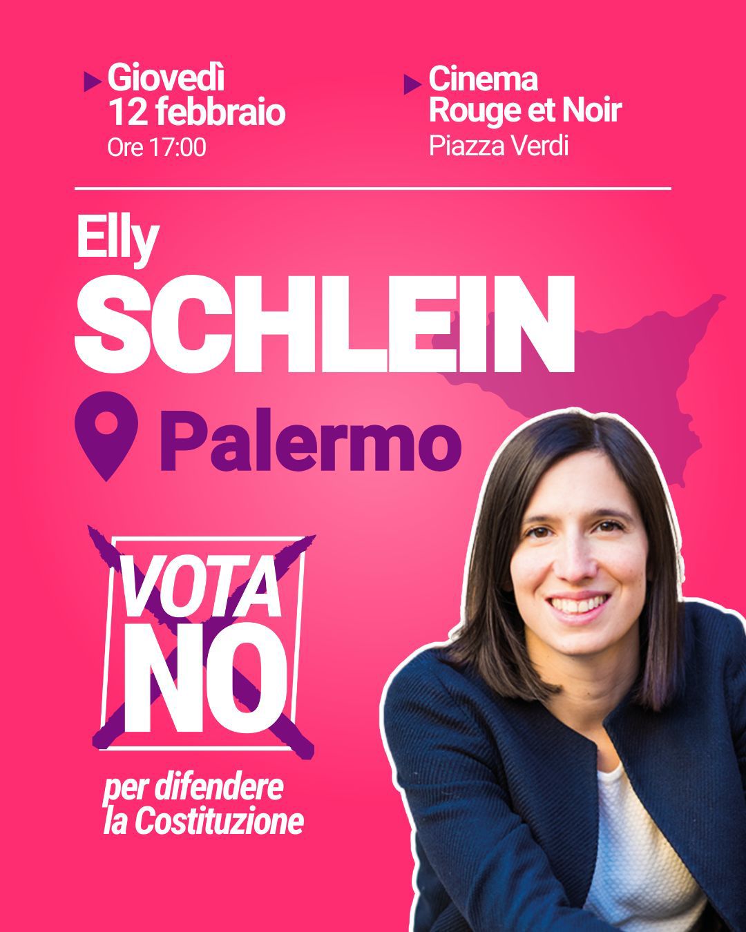 Elly Schlein a Palermo - Vota NO per difendere la Costituzione