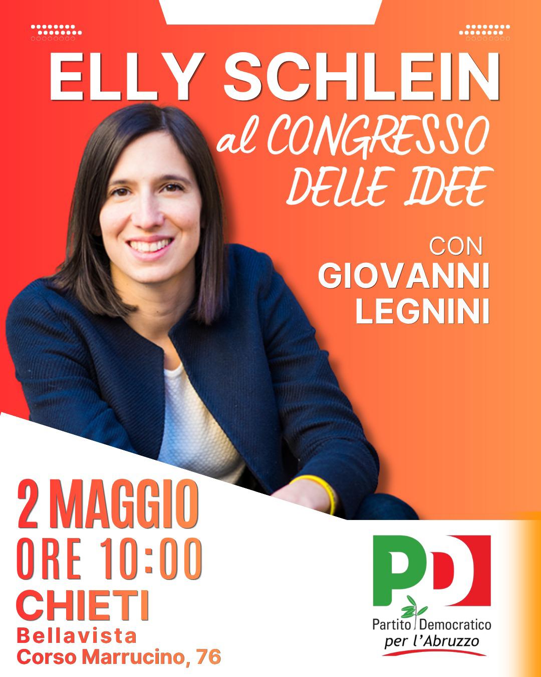 Elly Schlein a Chieti