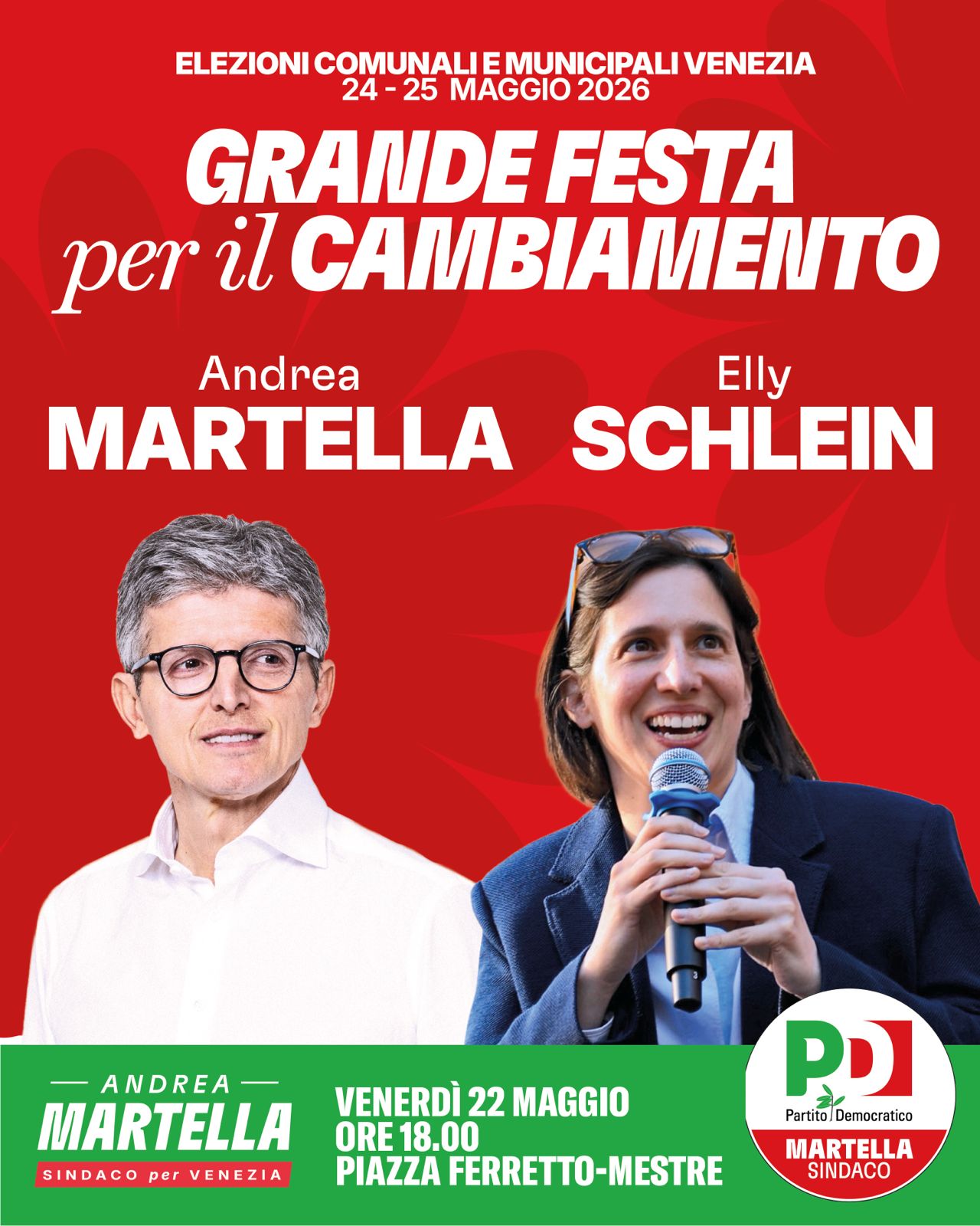 Elly Schlein a Mestre