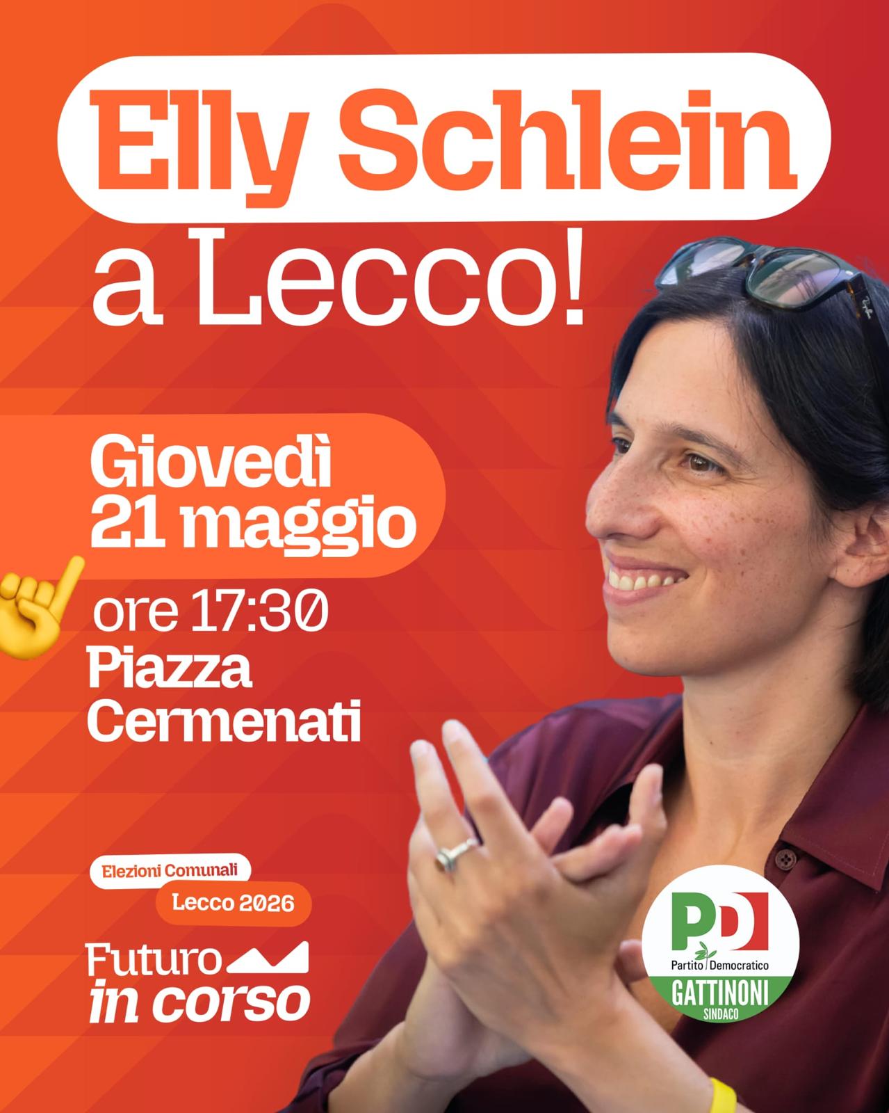 Elly Schlein a Lecco