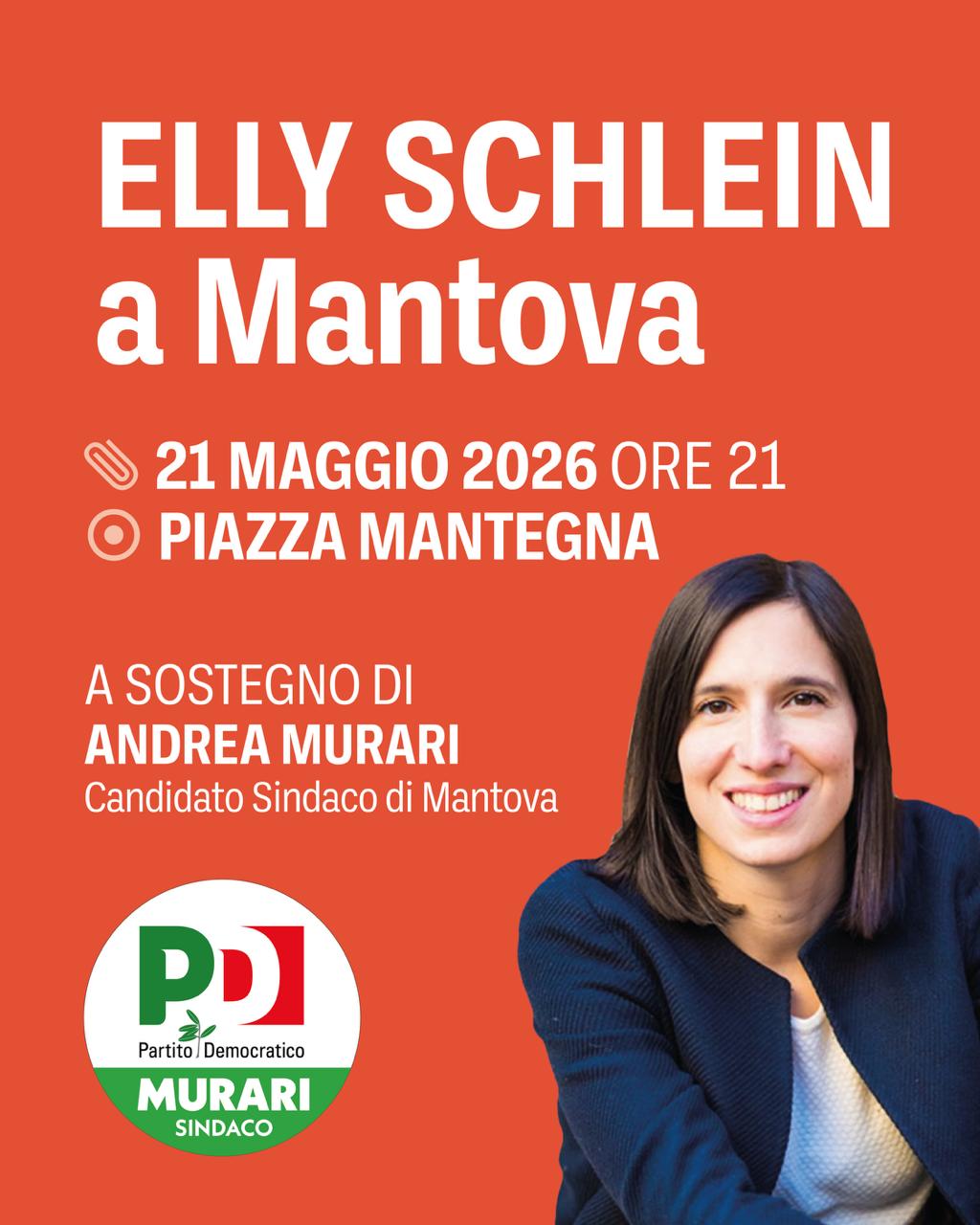Elly Schlein a Mantova